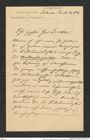 Nachlass Franz Steindachner, Brief von H. Schauinsland an Franz Steindachner (15.09.1888), Inv.Nr. 447.01, Seite 1